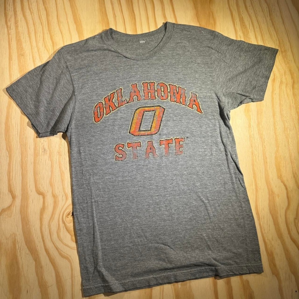 Vintage 90s Gray Oklahoma State University tee - Picture 2 of 5